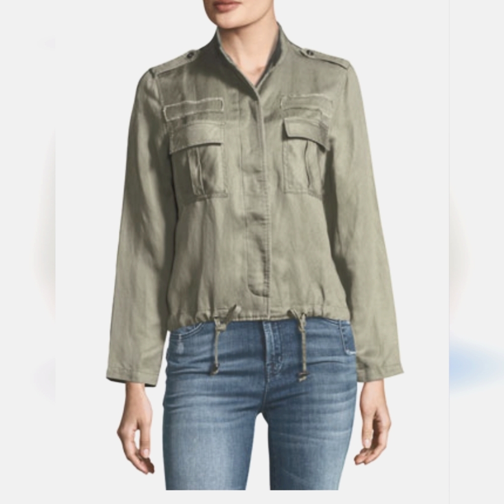 Rails Maverick Twill Military Jacket In Sage Size… - image 2